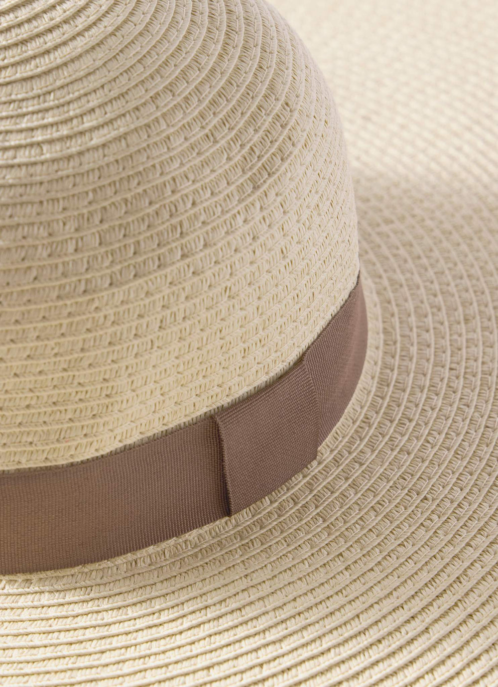 Neutral Straw Wide Brim Hat