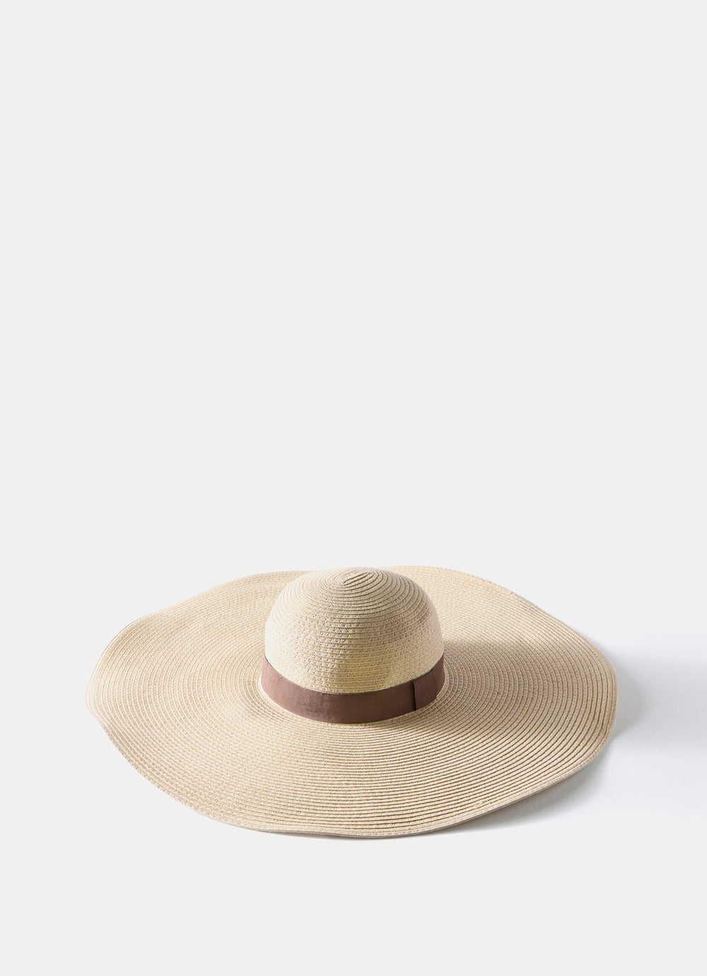 Neutral Straw Wide Brim Hat