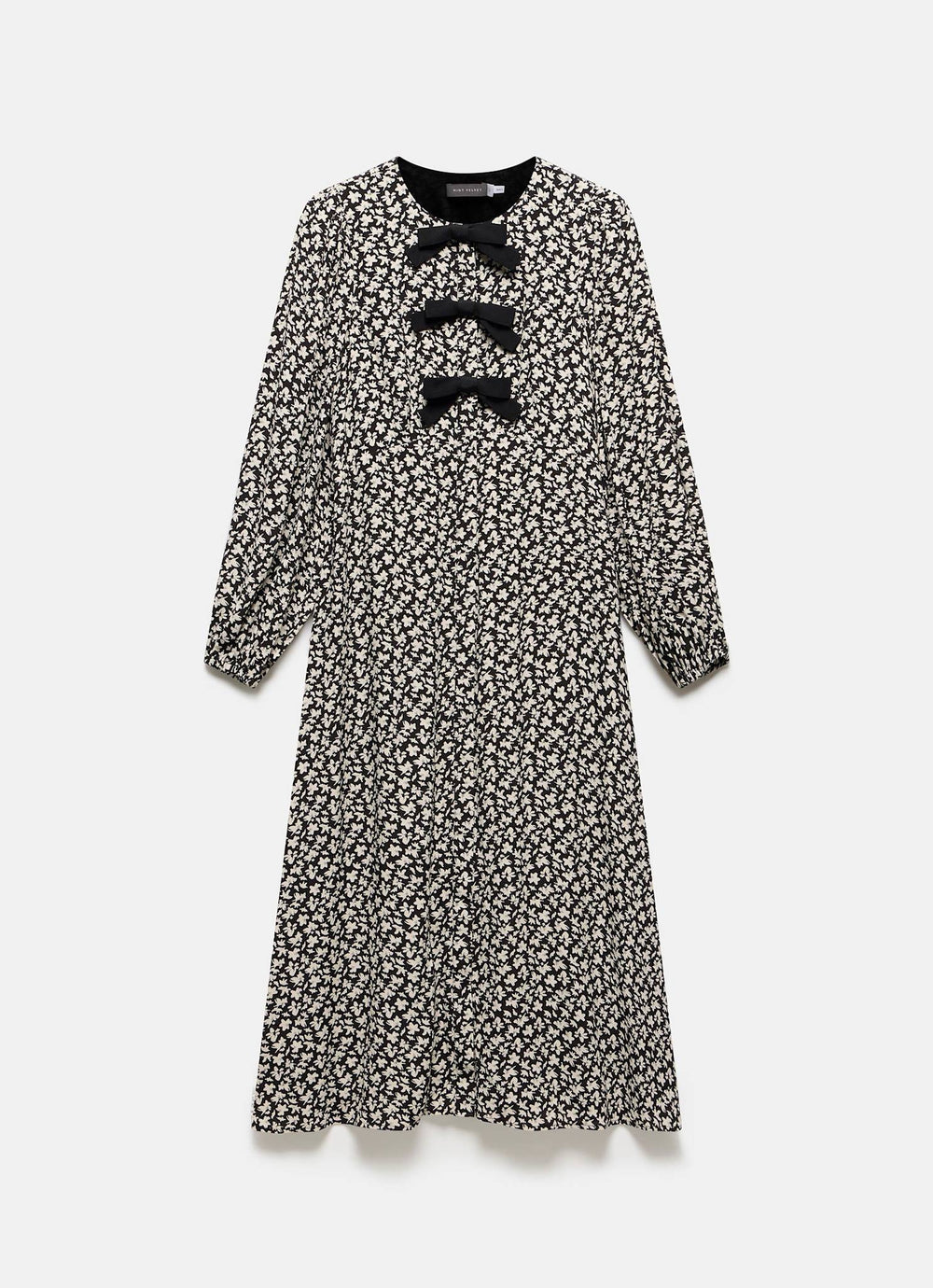 Black Floral Print Midi Dress Mint Velvet Black Floral Print Midi Dress Mint Velvet