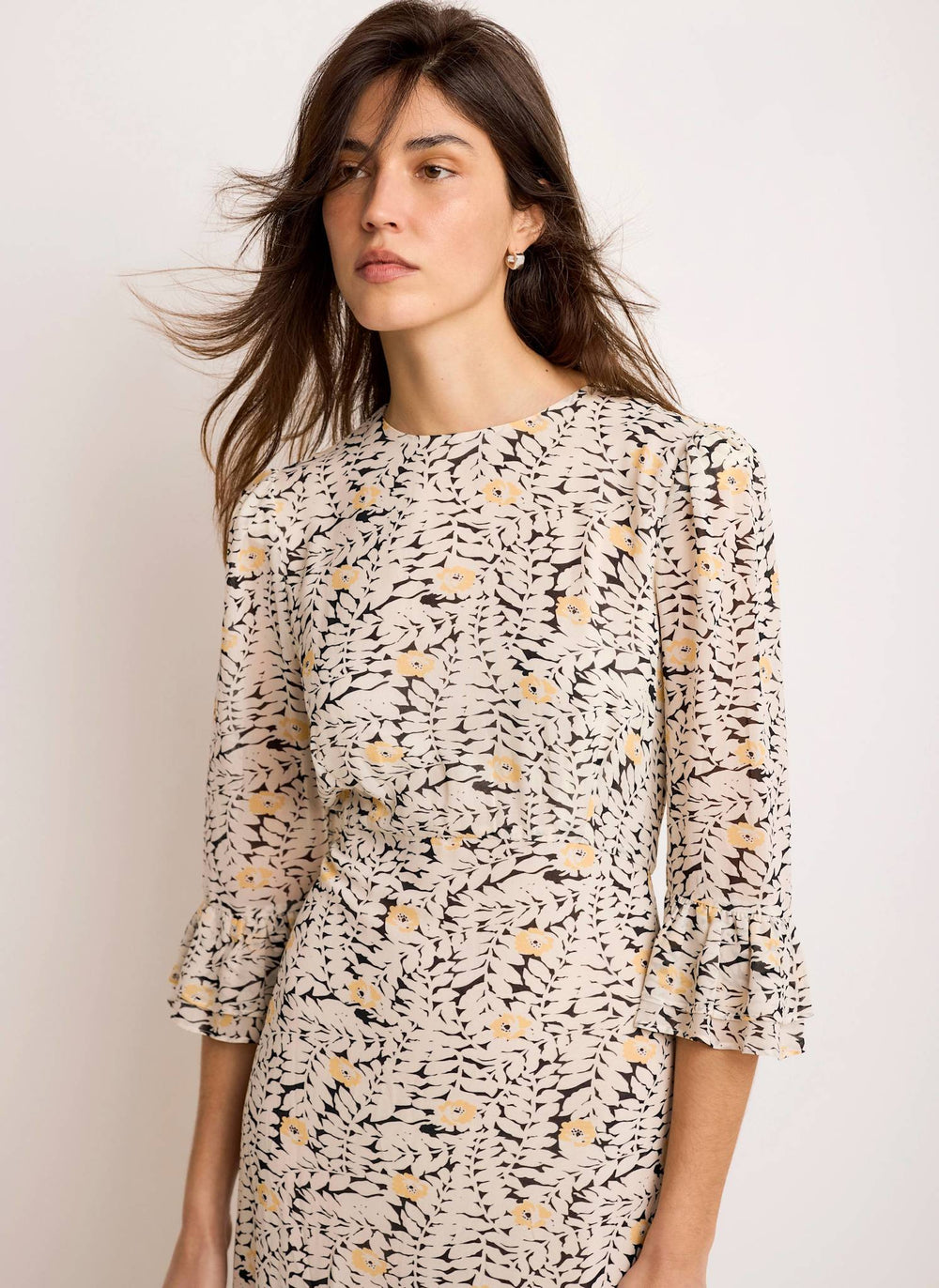 slim fit dress slacks Floral Print Midi Dress – Mint Velvet