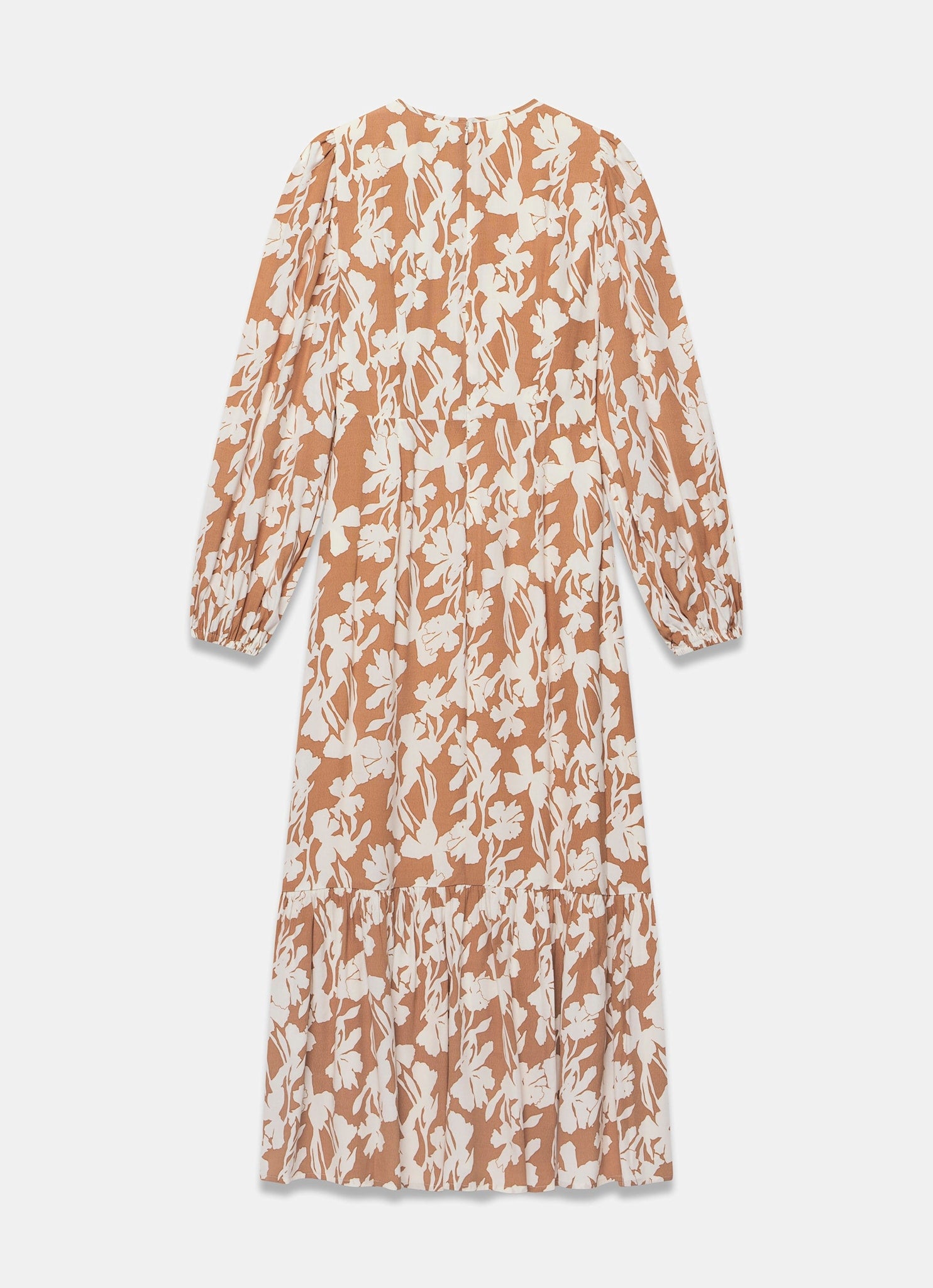 Neutral Floral Print Midi Dress – Mint Velvet