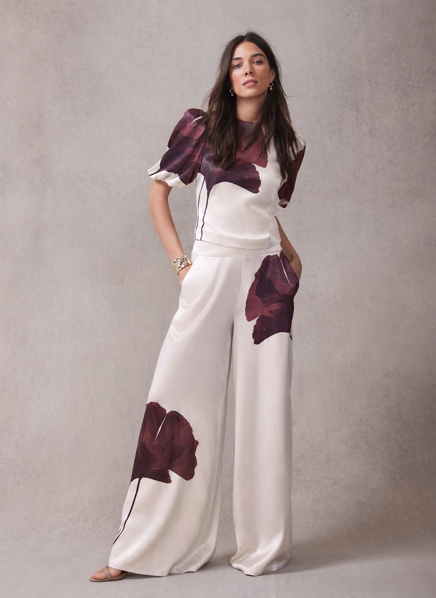 Ameri VINTAGE 2024 FLOWER PRINT VELOUR PANTS Ameri FLOWER PRINT