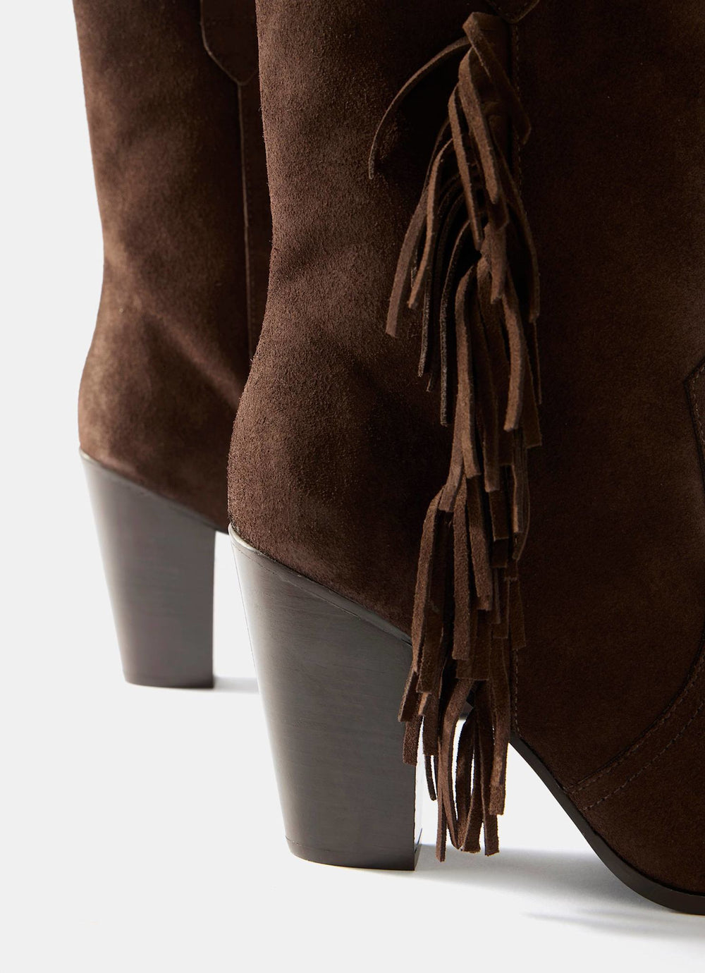 Flossie Brown Suede Tassel Boots – Mint Velvet