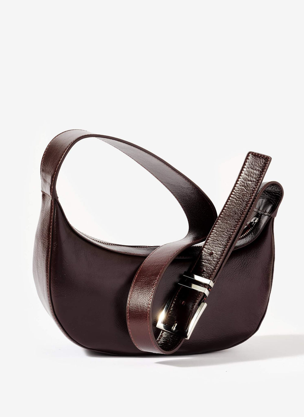 Frankie Burgundy Leather Sling Bag