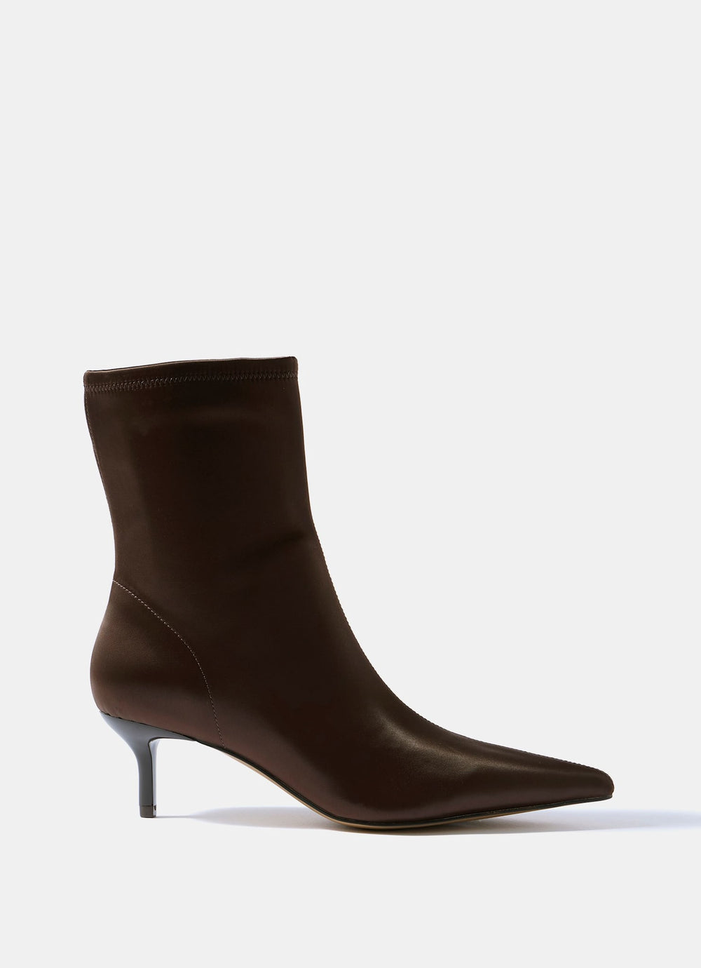 Frankie Burgundy Satin Ankle Boots