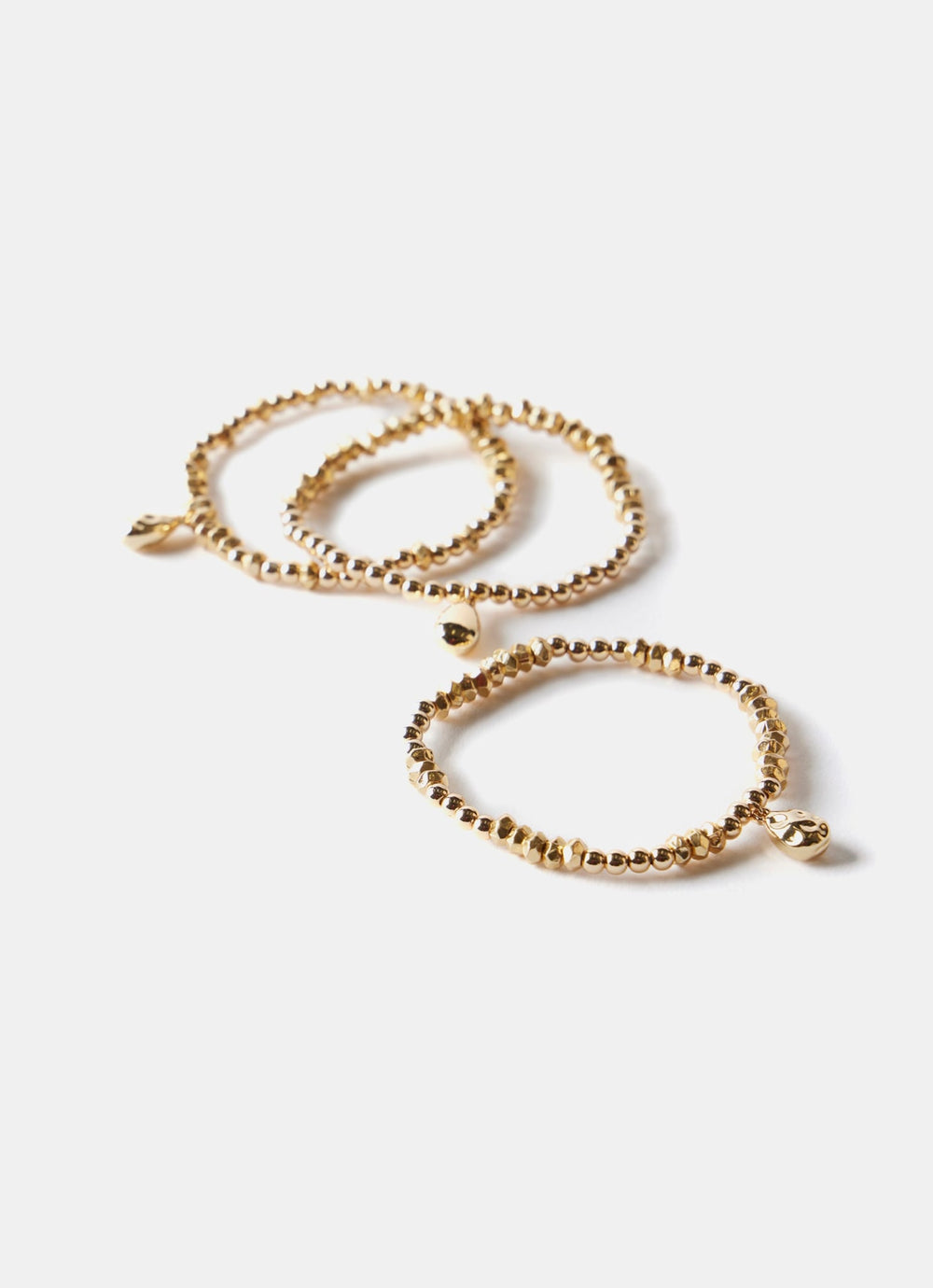 Gold Tone Friendship Bracelet Set