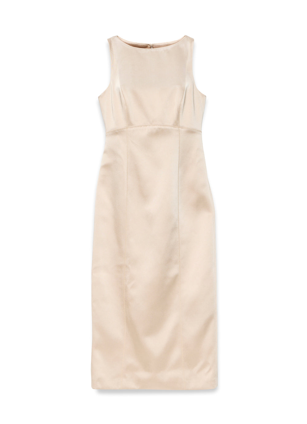 Gold Satin Midi Shift Dress Mint Velvet Gold Satin Midi Shift Dress Mint Velvet