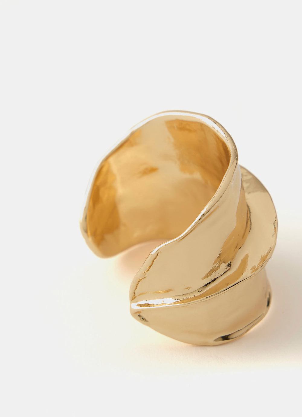 Gold Tone Chunky Cuff Bracelet