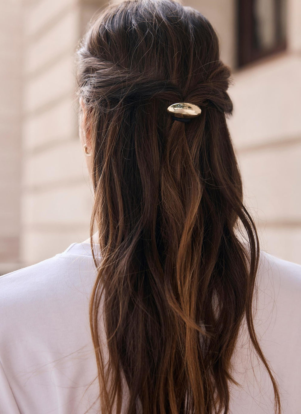Gold Tone Clean Hairband Cuff