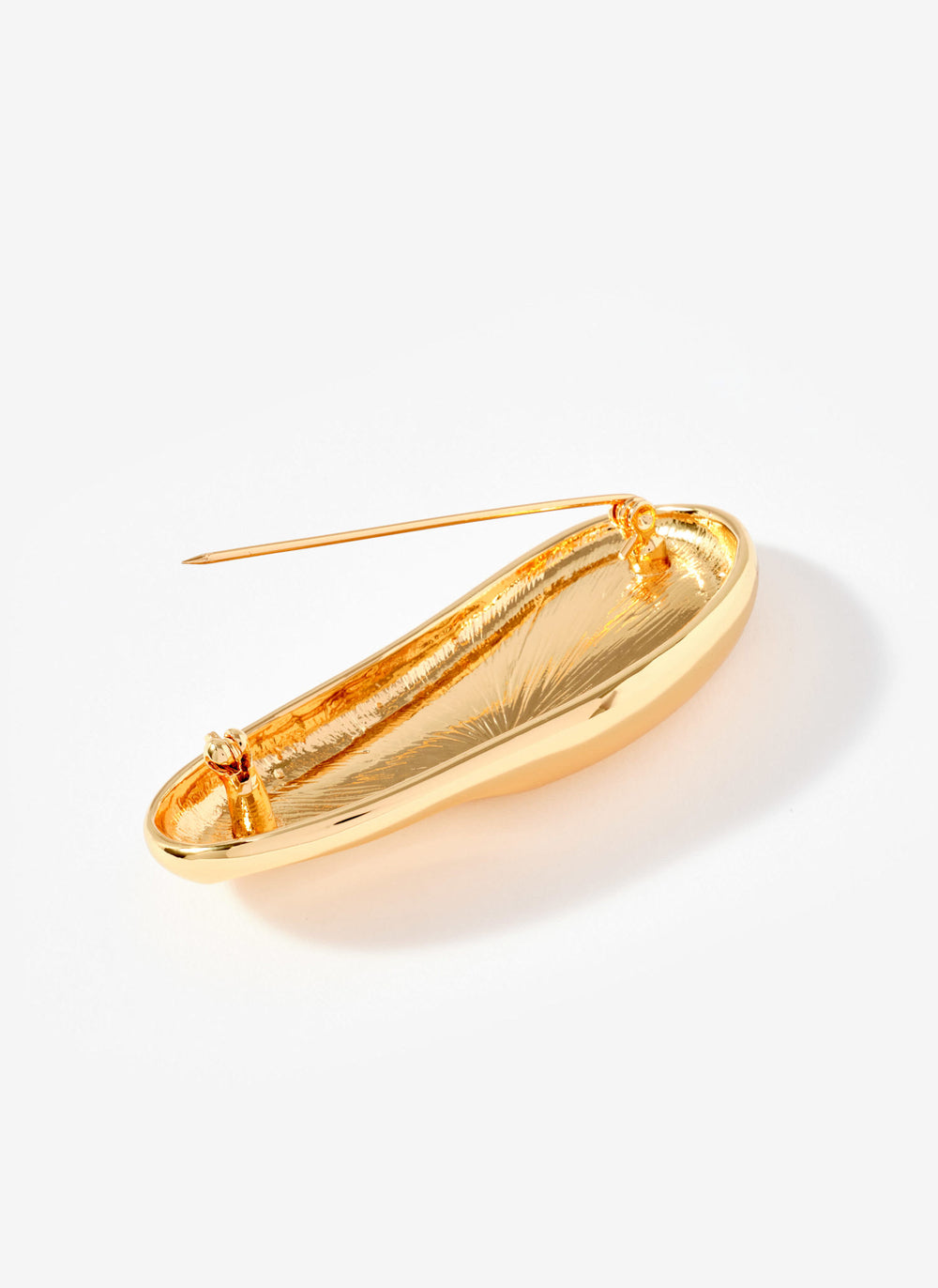 Gold Tone Minimal Brooch