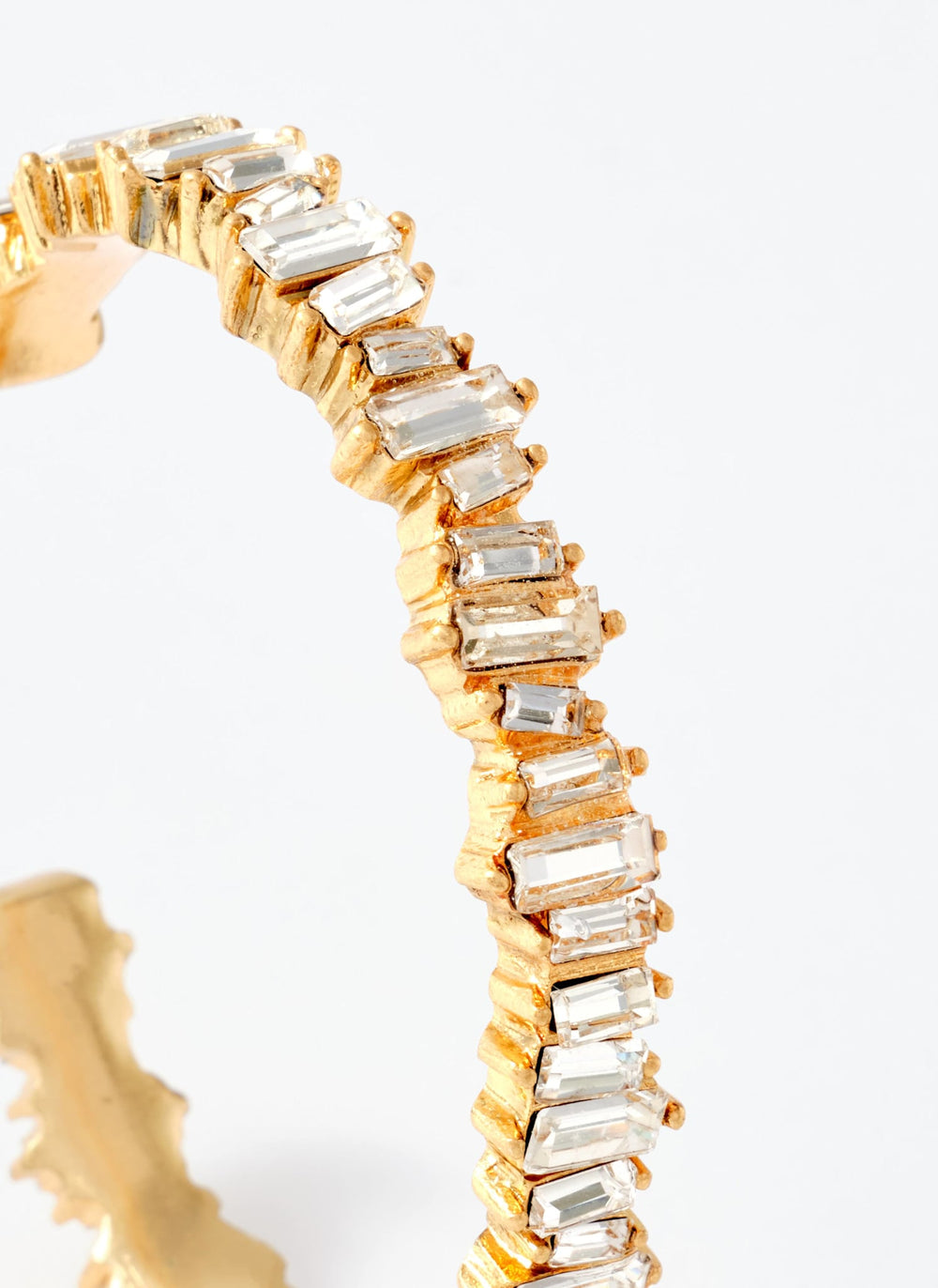 Gold Tone Crystal Statement Cuff Bracelet