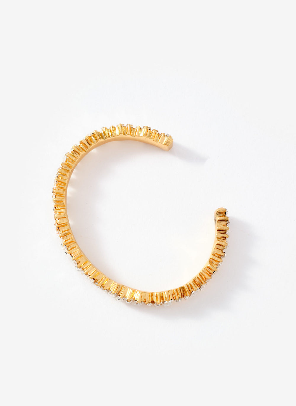 Gold Tone Crystal Statement Cuff Bracelet