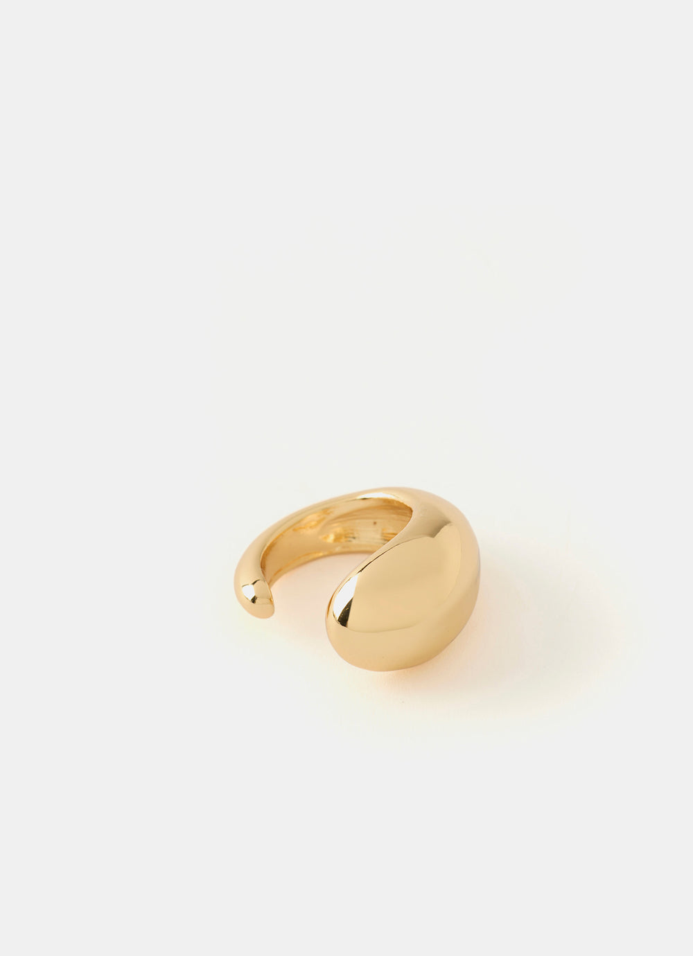 Gold Tone Teardrop Ring