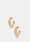 Gold Tone Textured Earrings (Image 0)