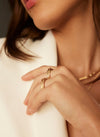 Gold Tone Twist Ring (Image 1)