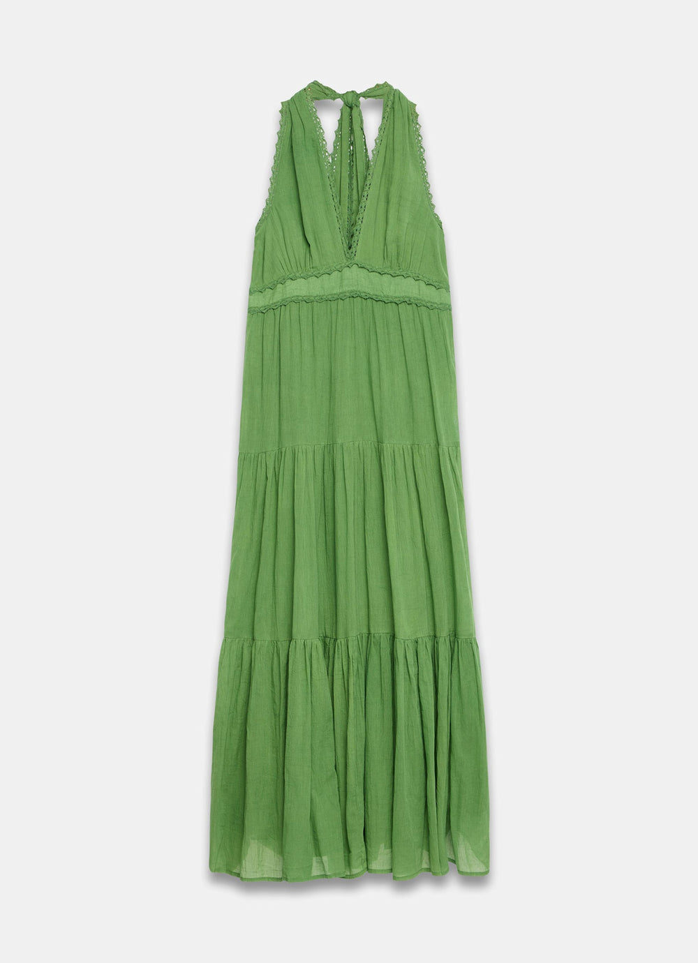 Green Cotton Halter Maxi Dress Mint Velvet Green Cotton Halter Maxi Dress Mint Velvet