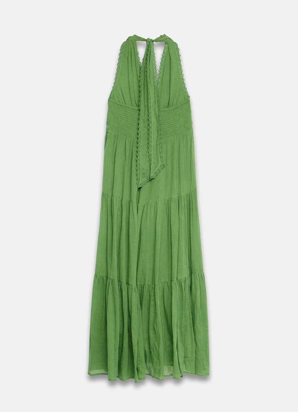 Mint Velvet Green Cotton Halter Maxi Dress | Size XL | Green | Sleeveless | Halter Neck Mint Velvet Green Cotton Halter Maxi Dress | Size XL | Green | Sleeveless | Halter Neck