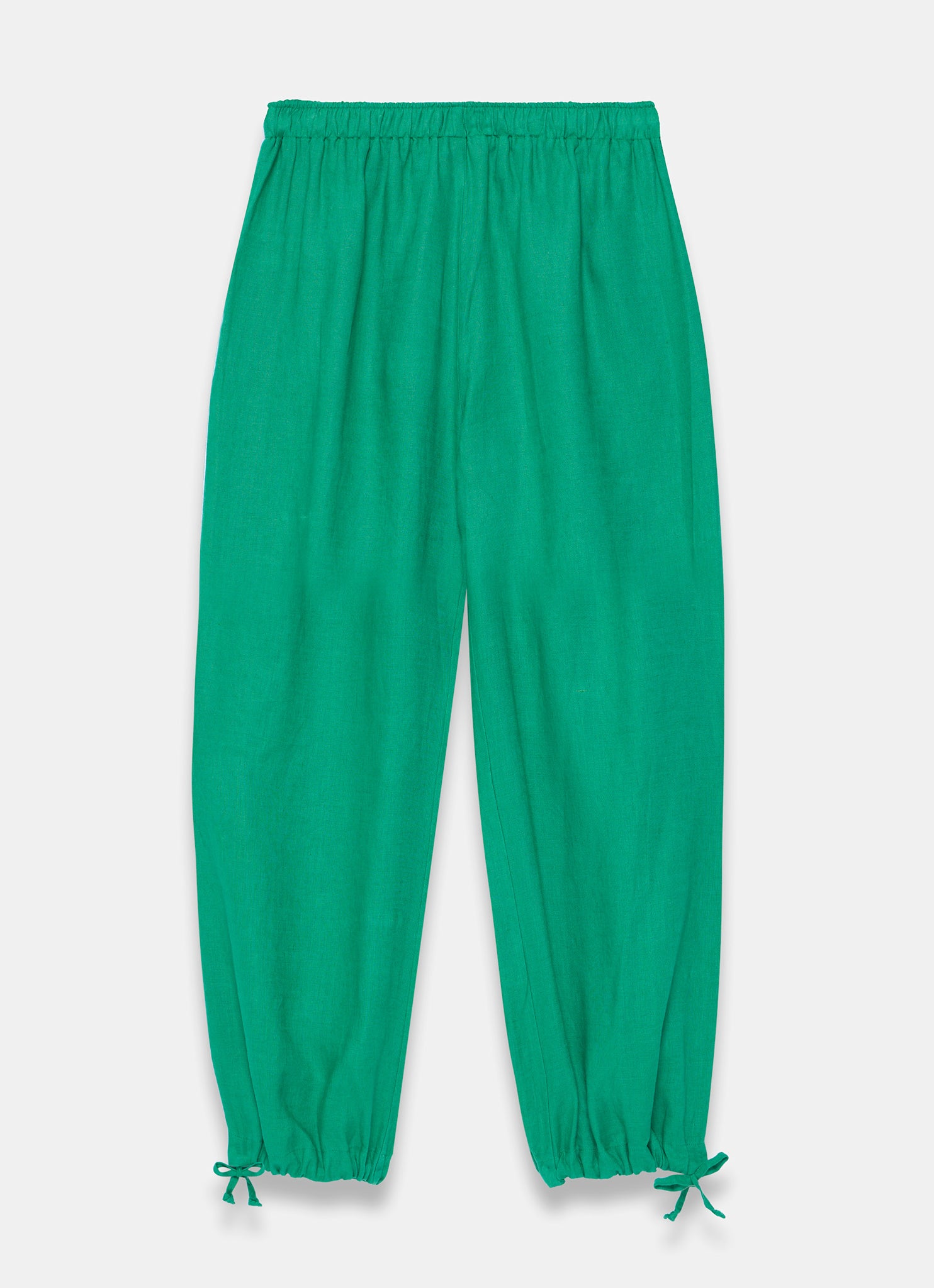 Green Linen Balloon Trousers – Mint Velvet