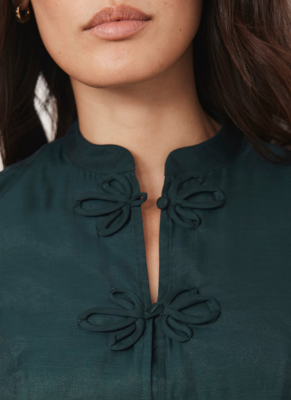 Green Puff Sleeve Top