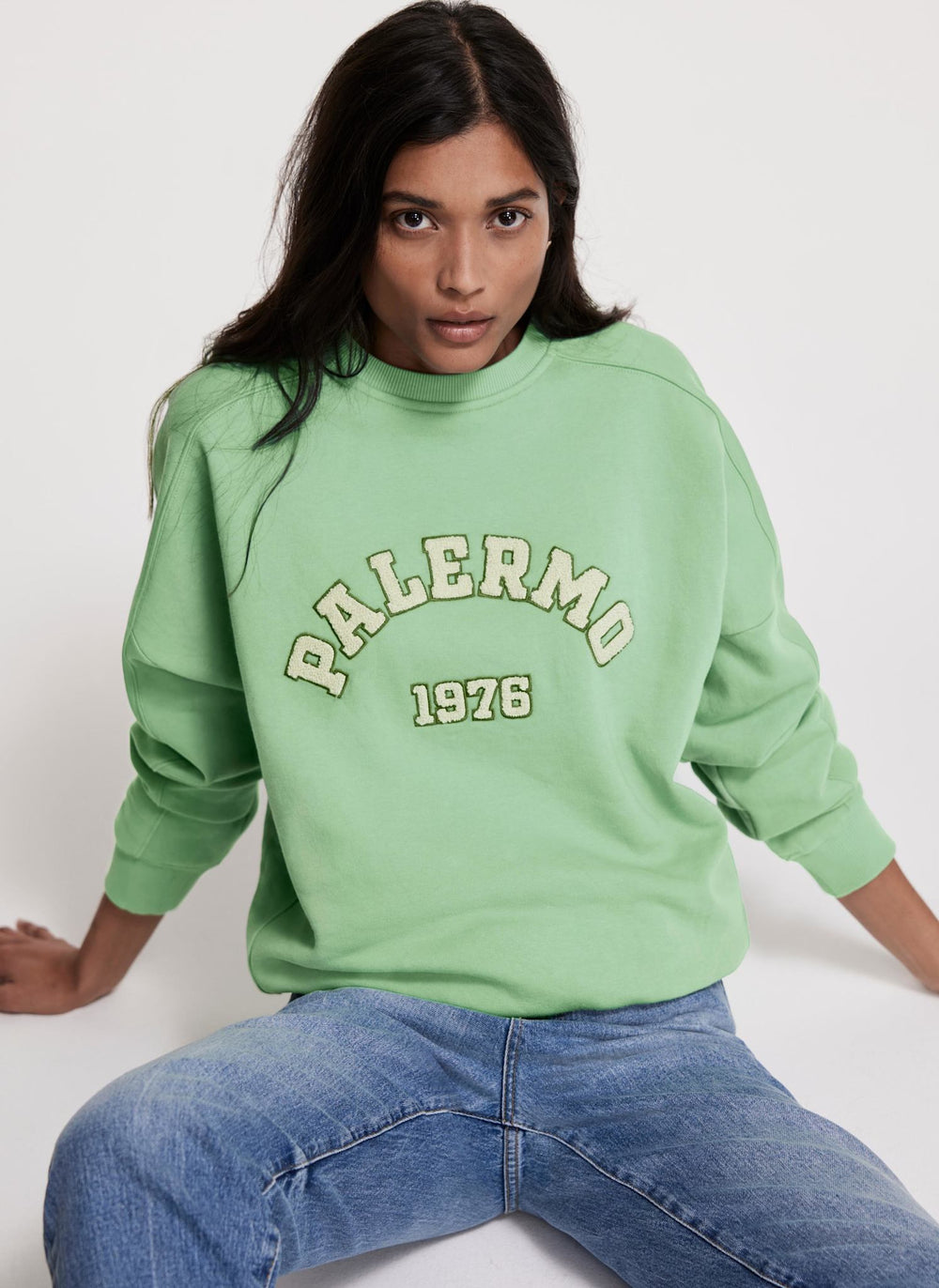 Green Cotton Blend Palermo Sweatshirt