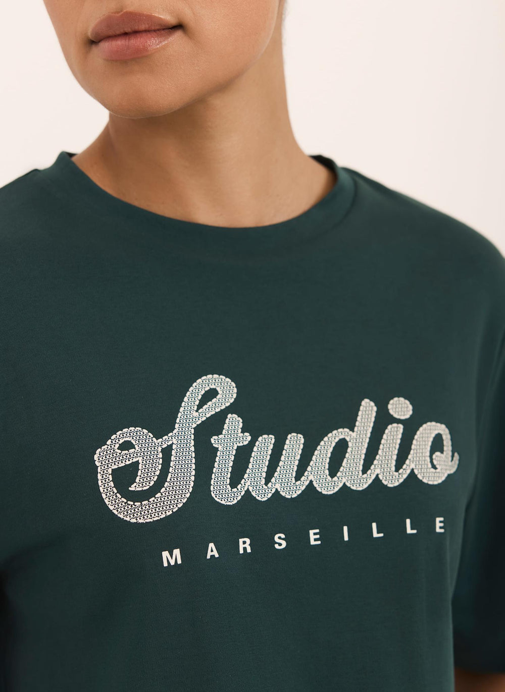 Teal Studio Graphic T Shirt
