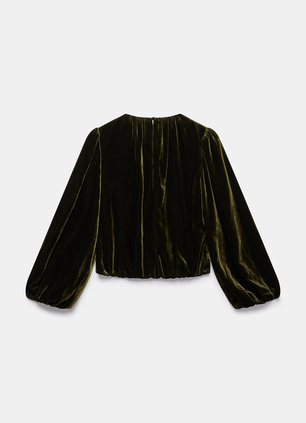 Khaki Velvet Long Sleeve Top – Mint Velvet