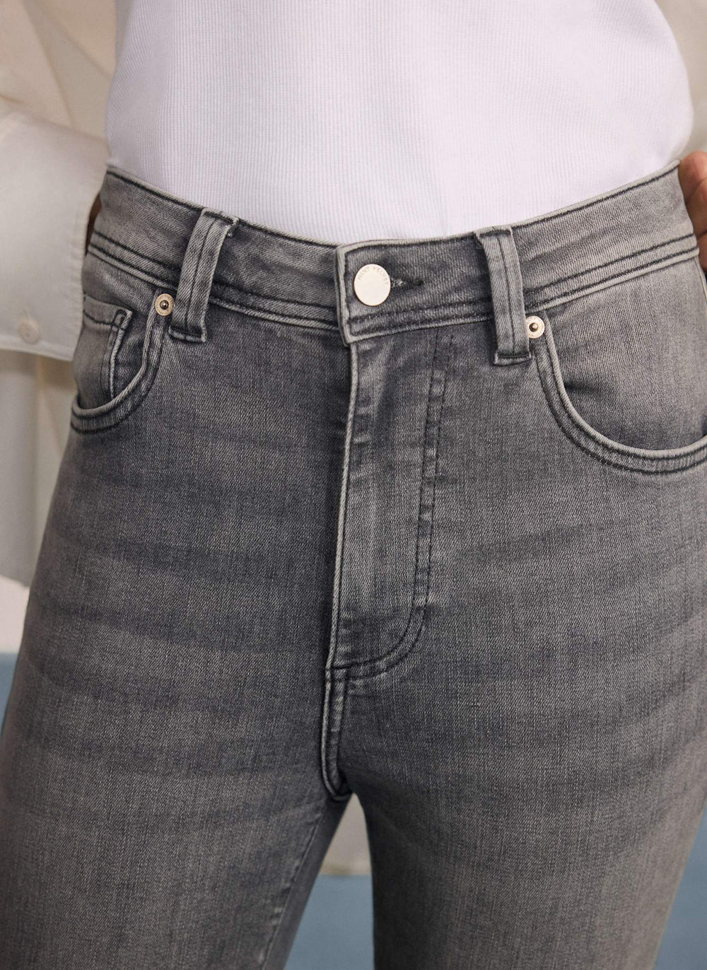 Grey Wash Sculpting Skinny Jeans