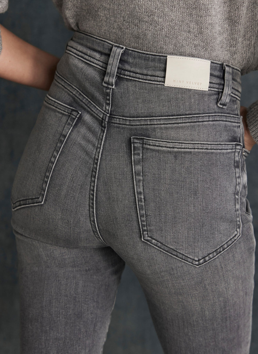 Grey Wash Sculpting Skinny Jeans