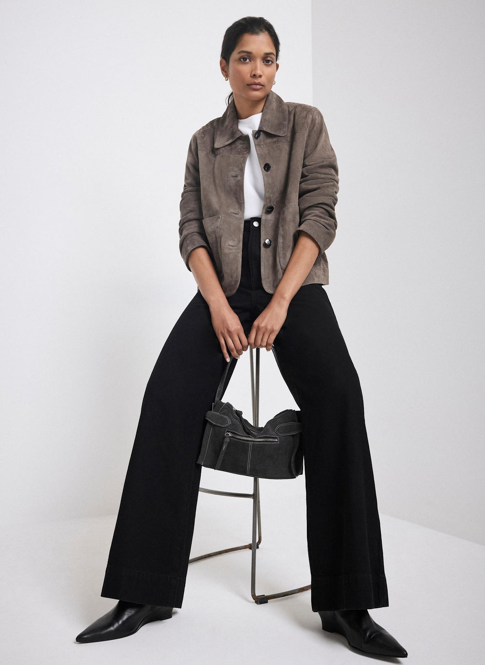 Grey Suede Jacket