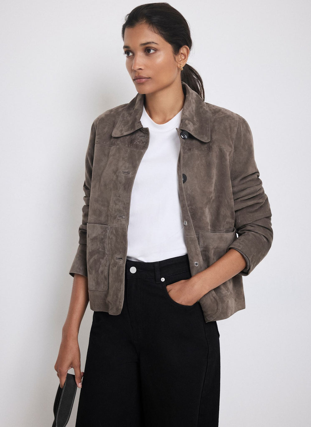 Grey Suede Jacket