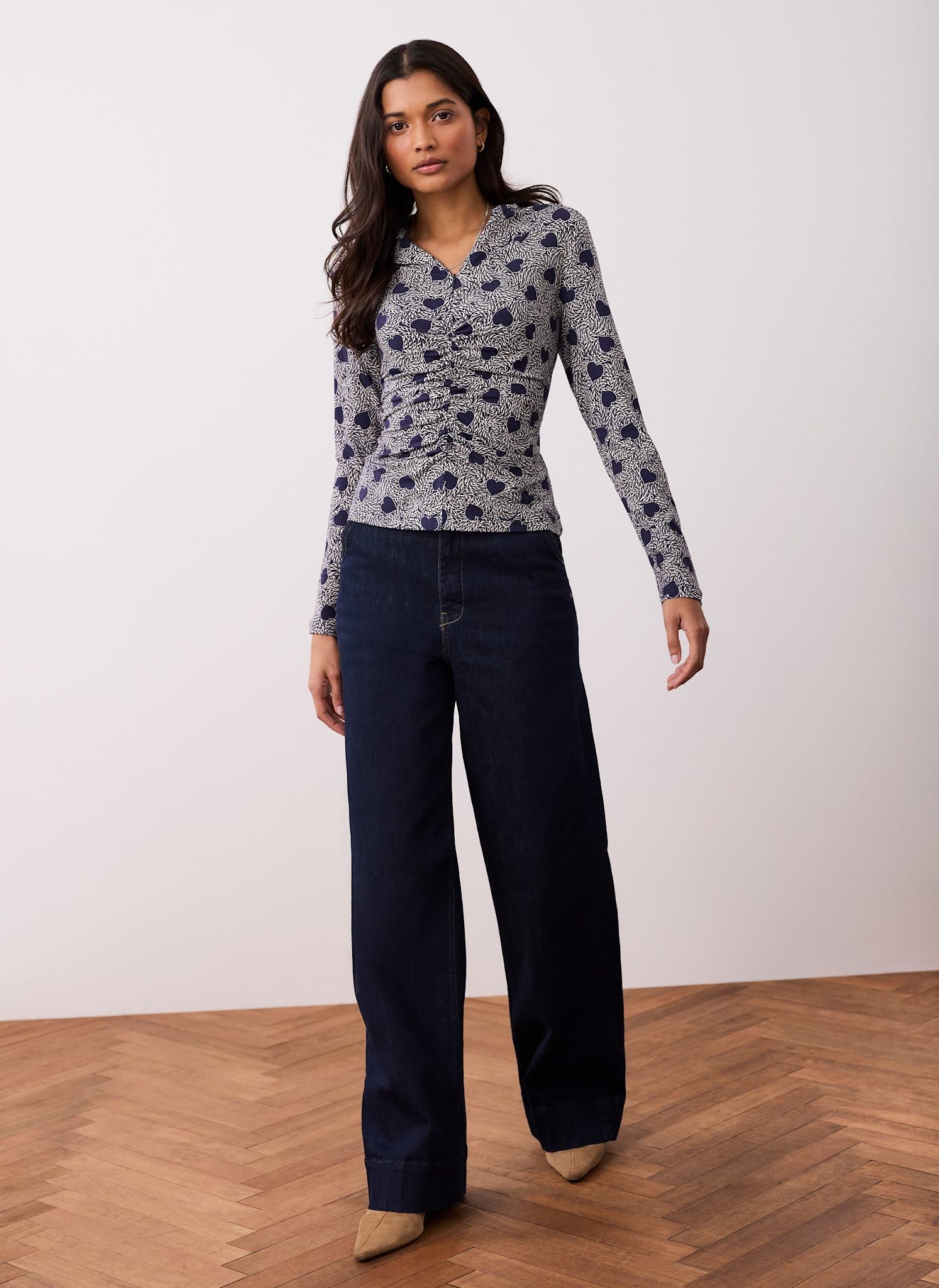 トップス andmary Heart point tops ANDMARY】Heart point tops