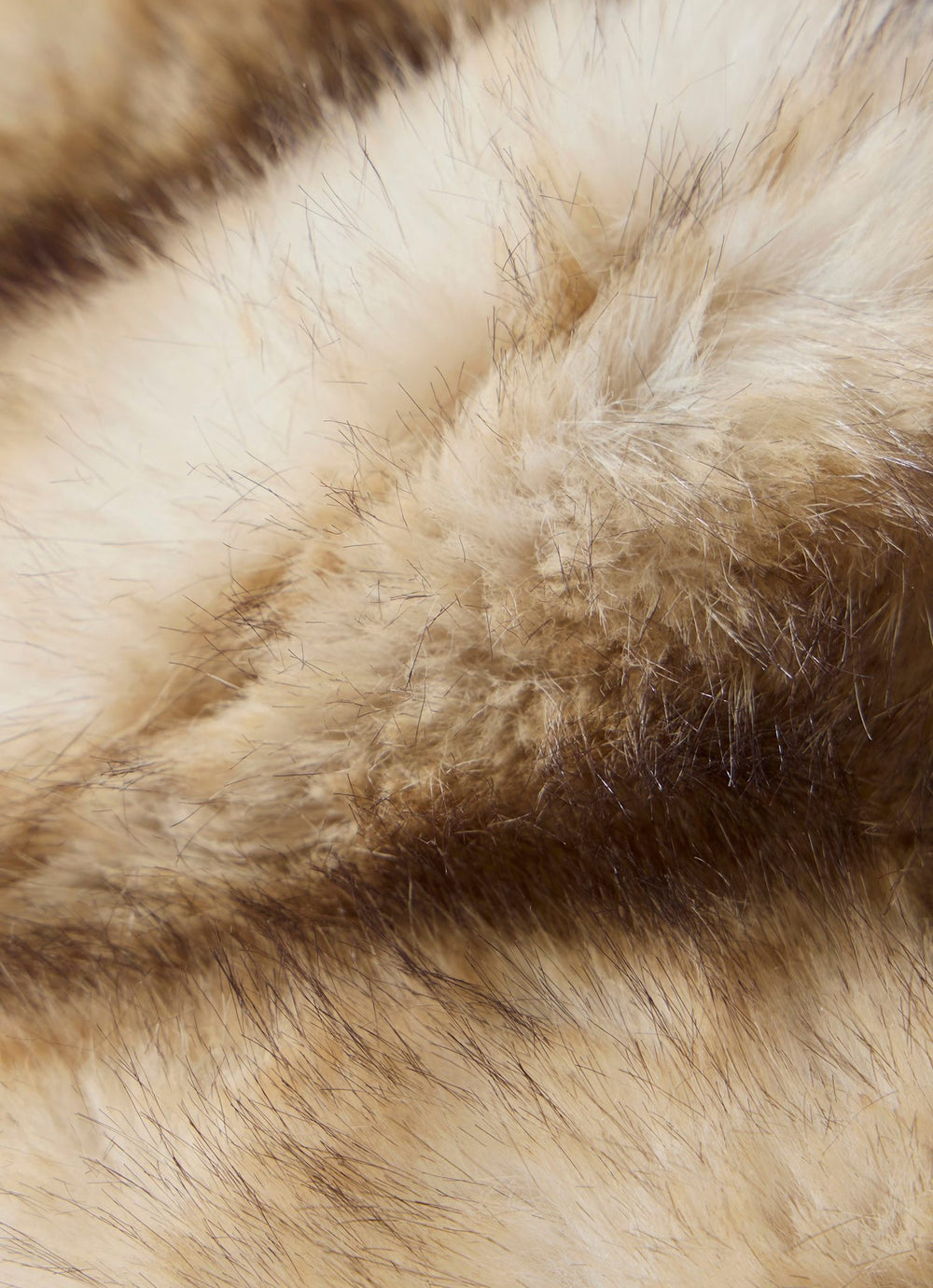 Neutral Faux Fur Collar