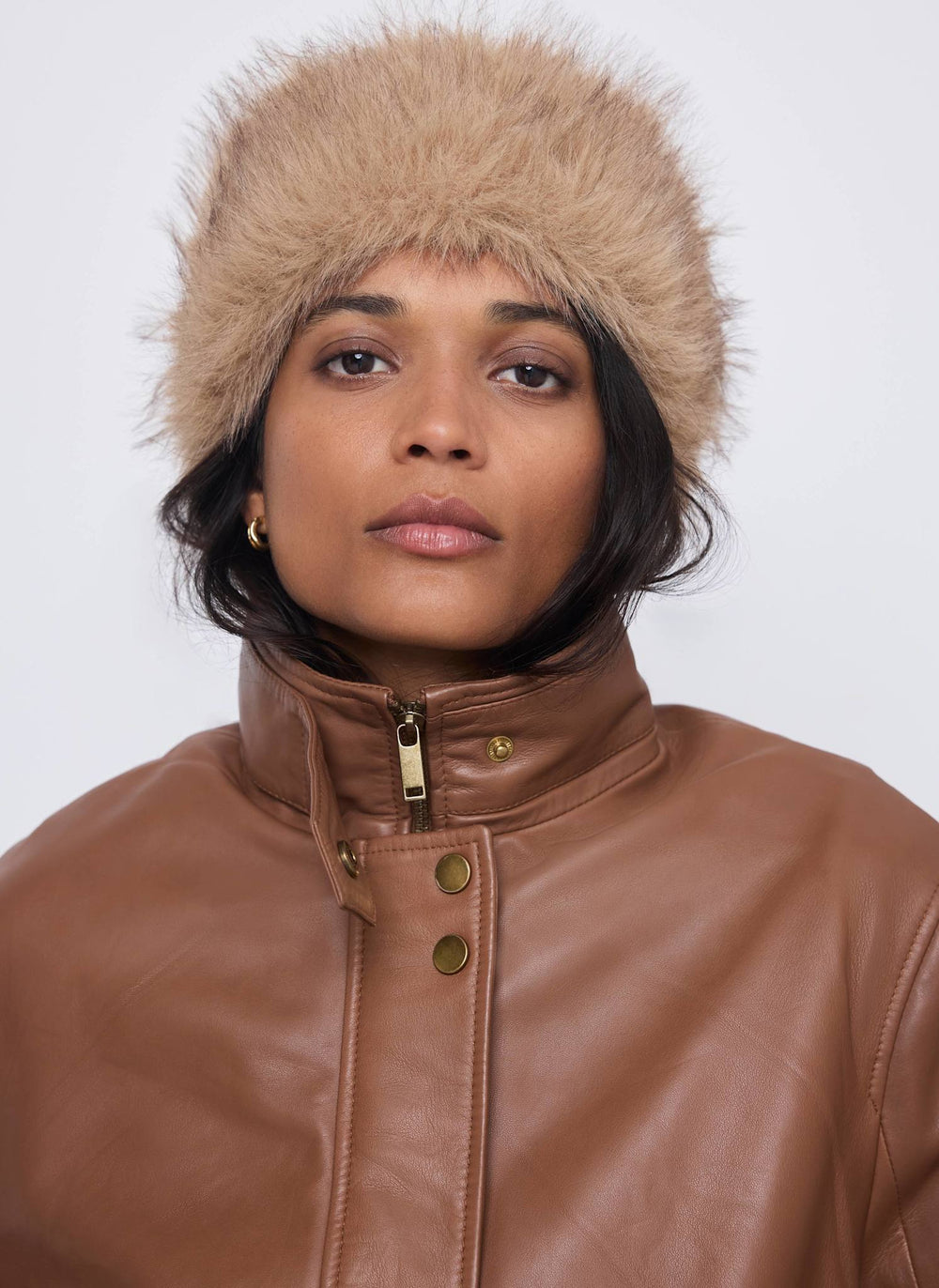 Neutral Faux Fur Headband