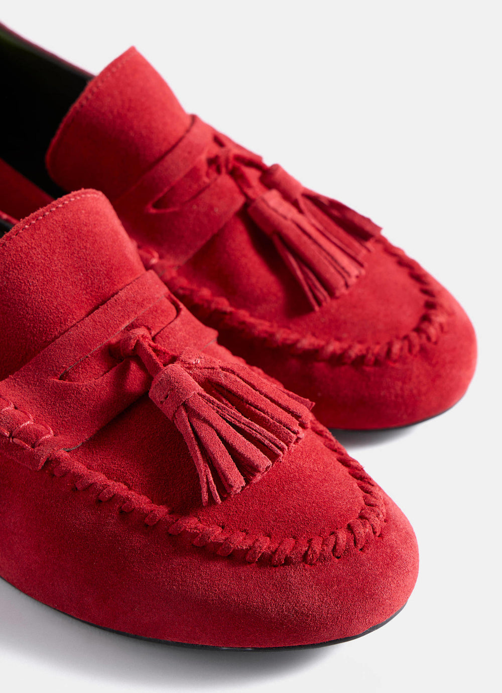 Indie Red Suede Loafers