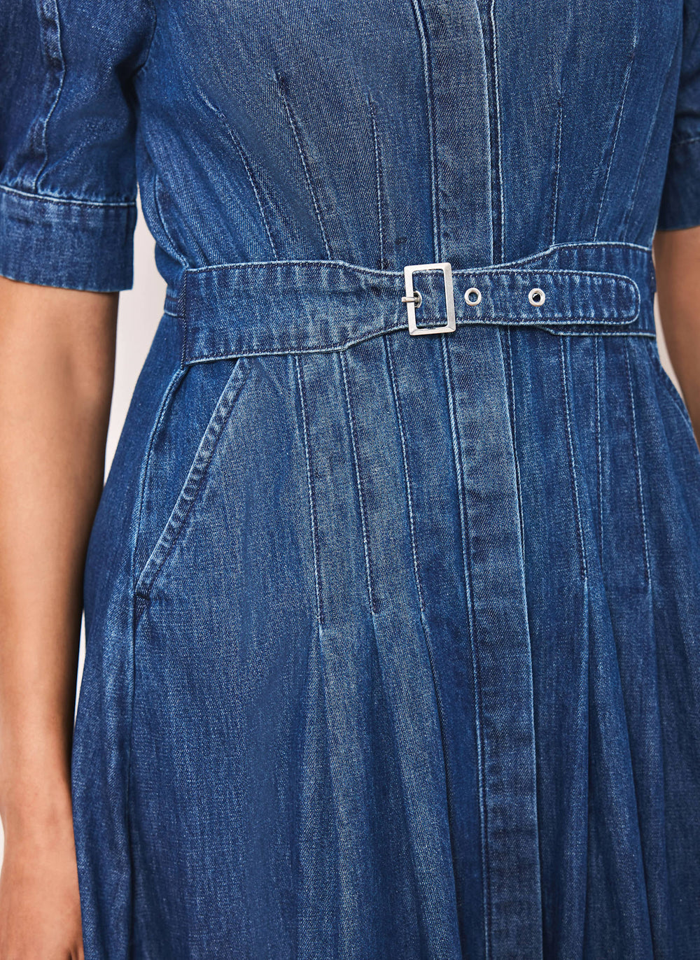Indigo Denim Midi Shirt Dress Indigo Denim Midi Shirt Dress