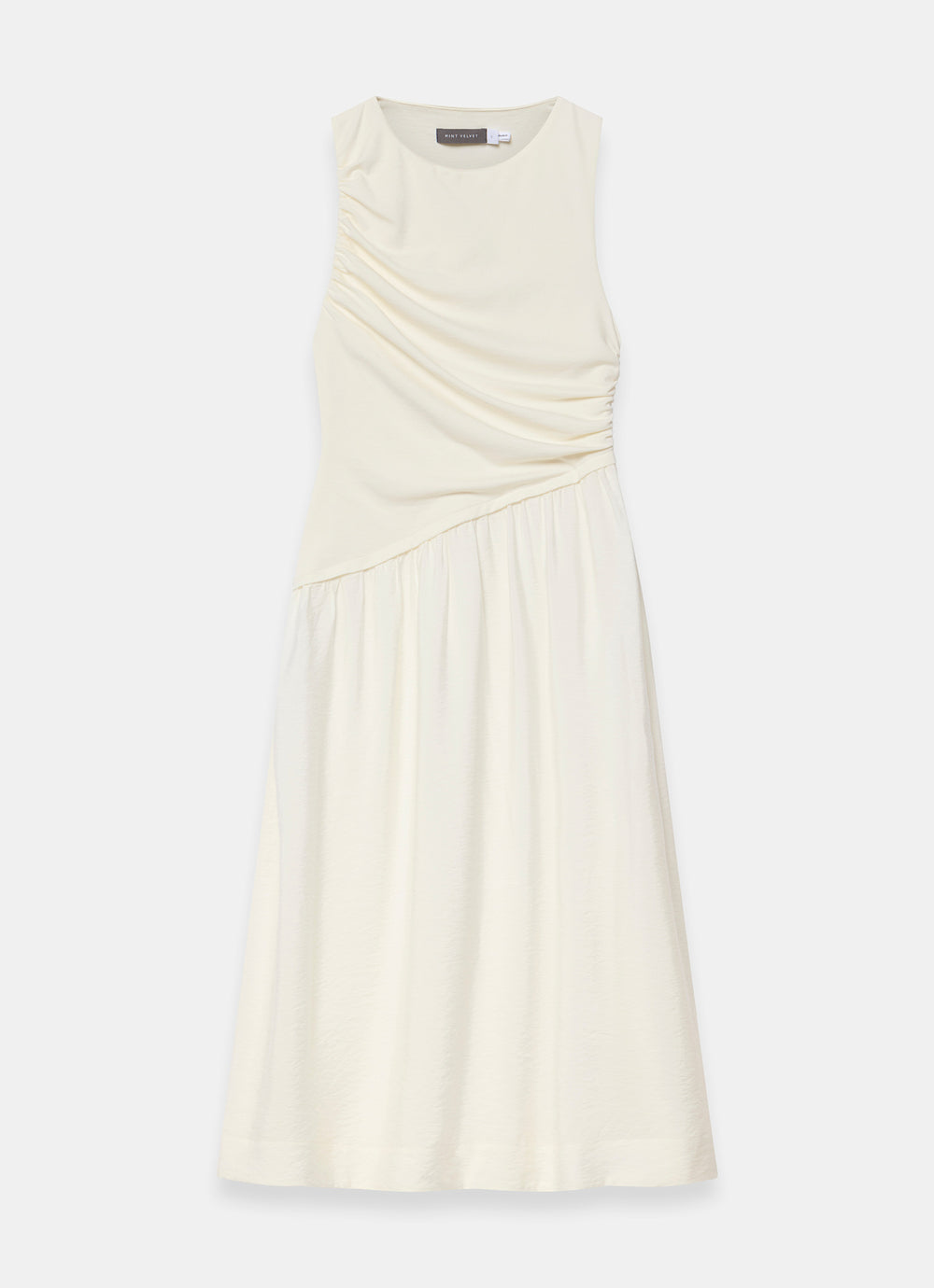 Cream Asymmetric Waist Midi Dress Mint Velvet Cream Asymmetric Waist Midi Dress Mint Velvet