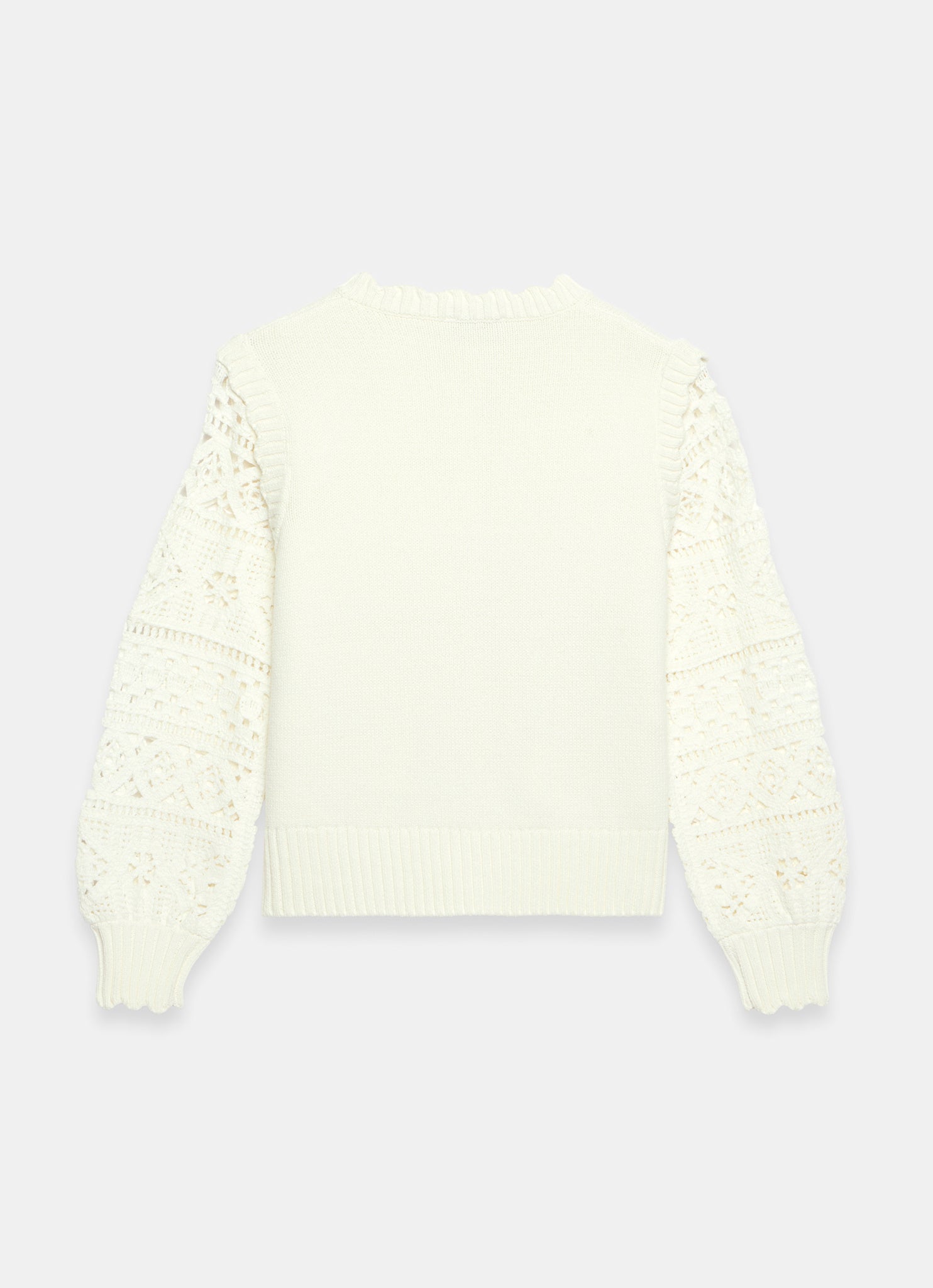 Cream Cotton Blend Crochet Cardigan – Mint Velvet