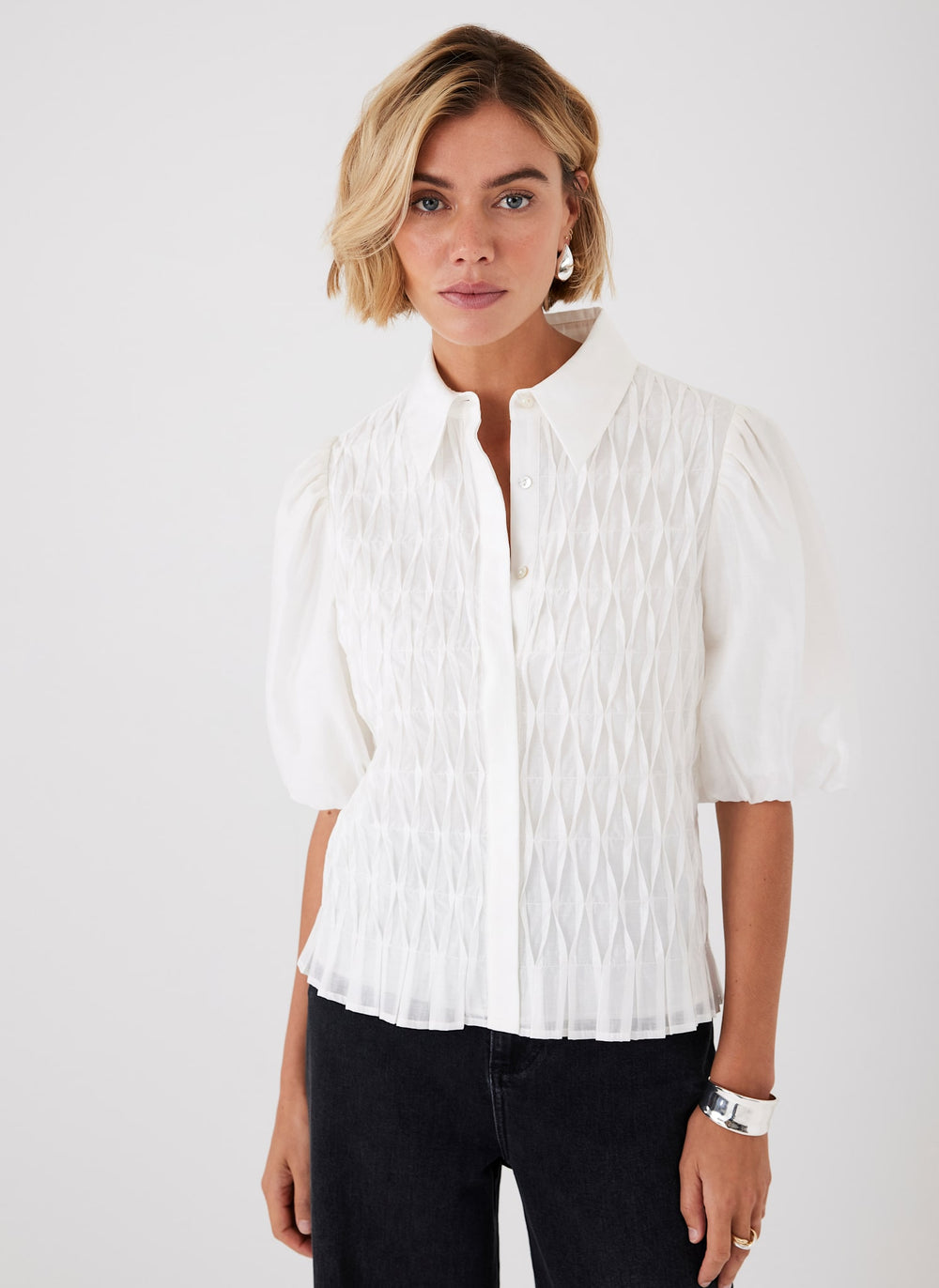 Cream Puff Sleeve Shirt