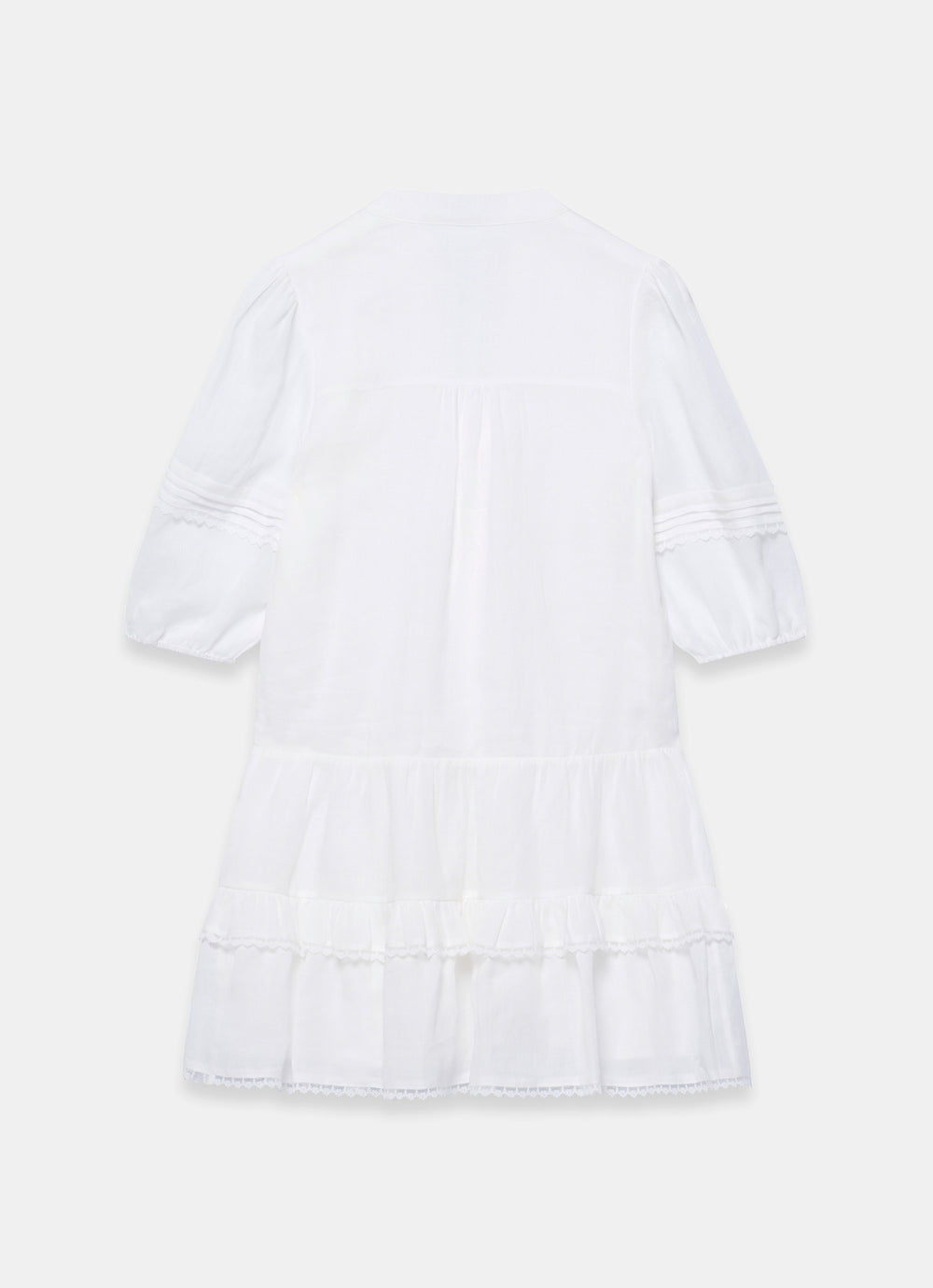white velvet mini dress Mint Velvet White Ramie Mini Dress | Size 10 | White