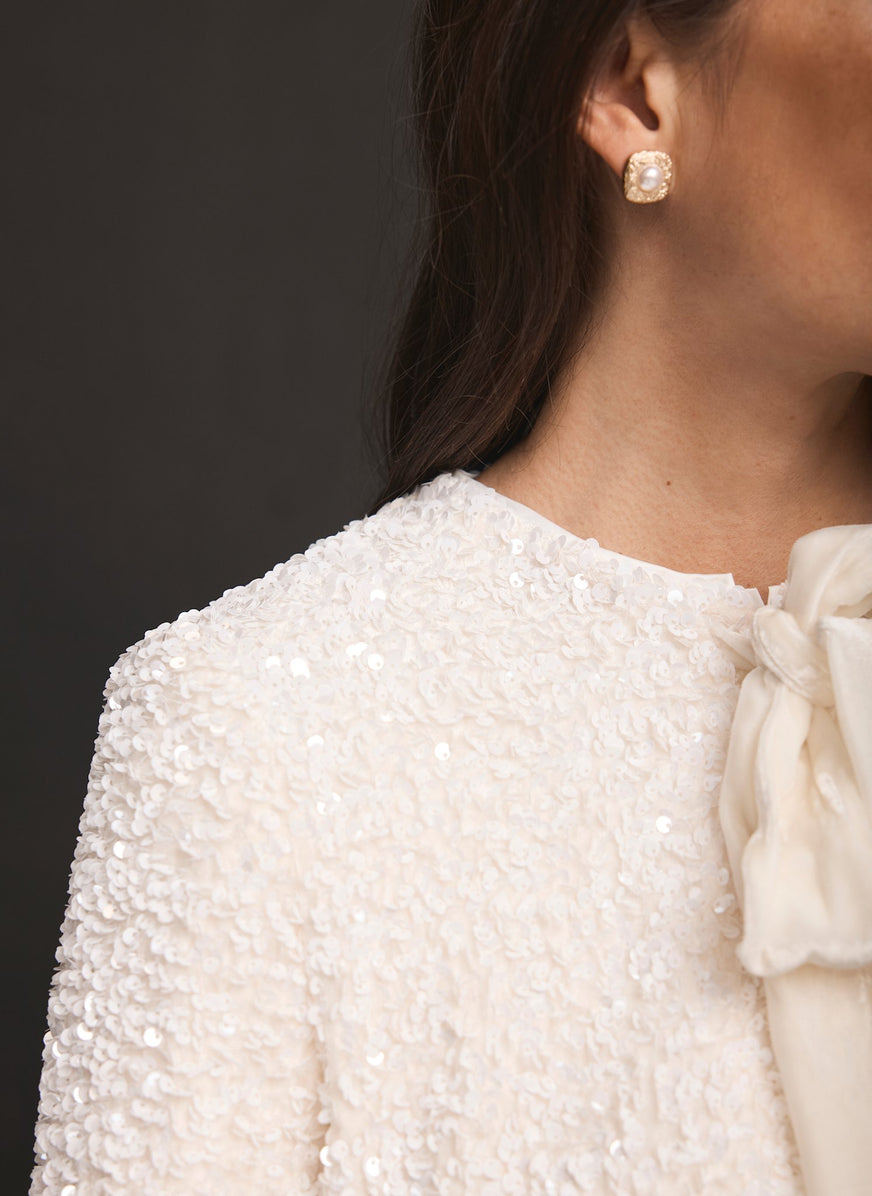 Bow Sequin Sweatshirt main image 0