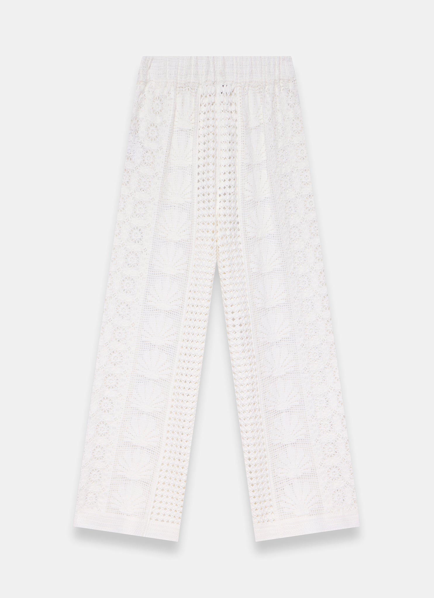 Cream Crochet Shell Trousers – Mint Velvet