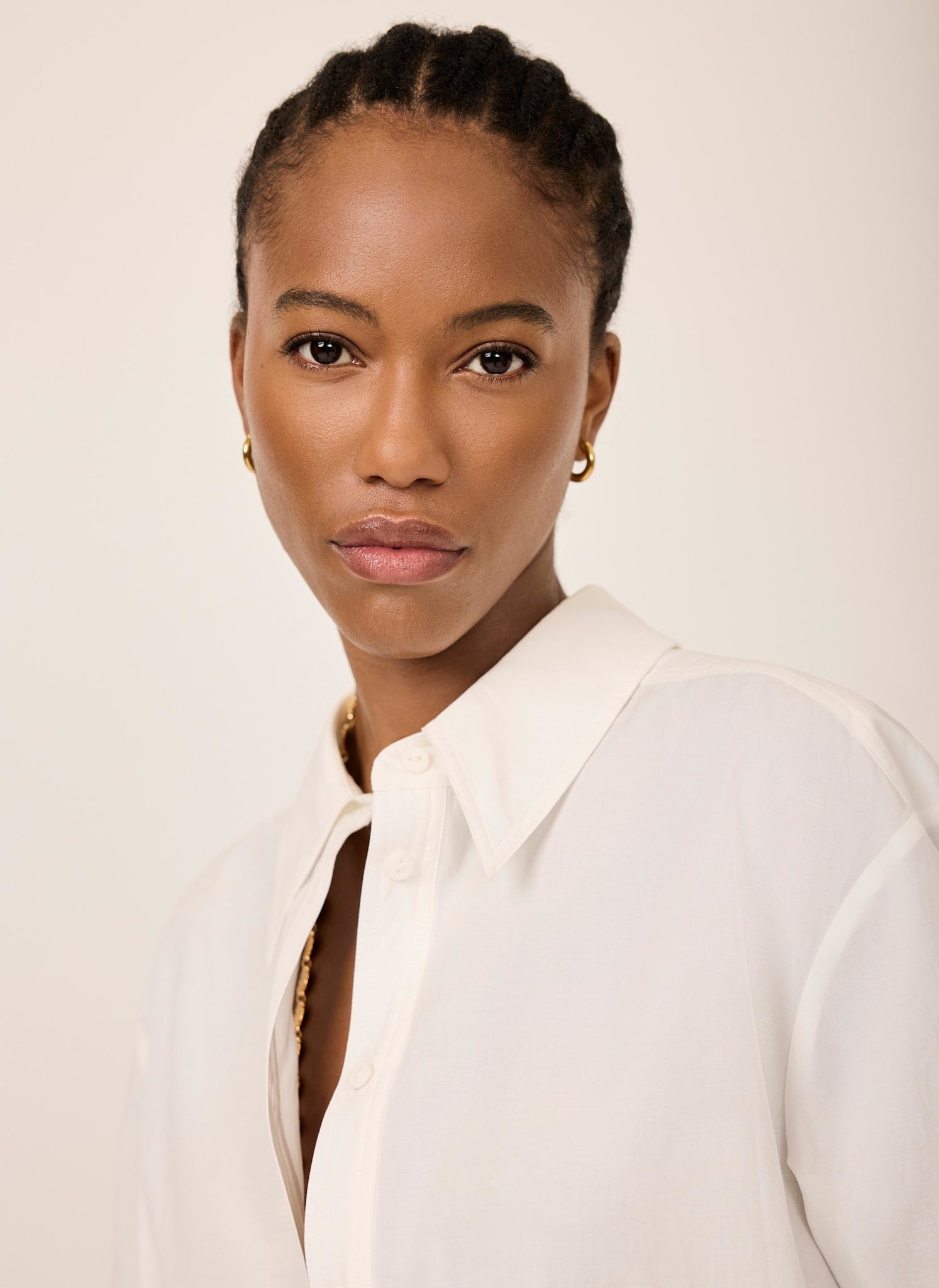 White Oversized Tailored Shirt – Mint Velvet