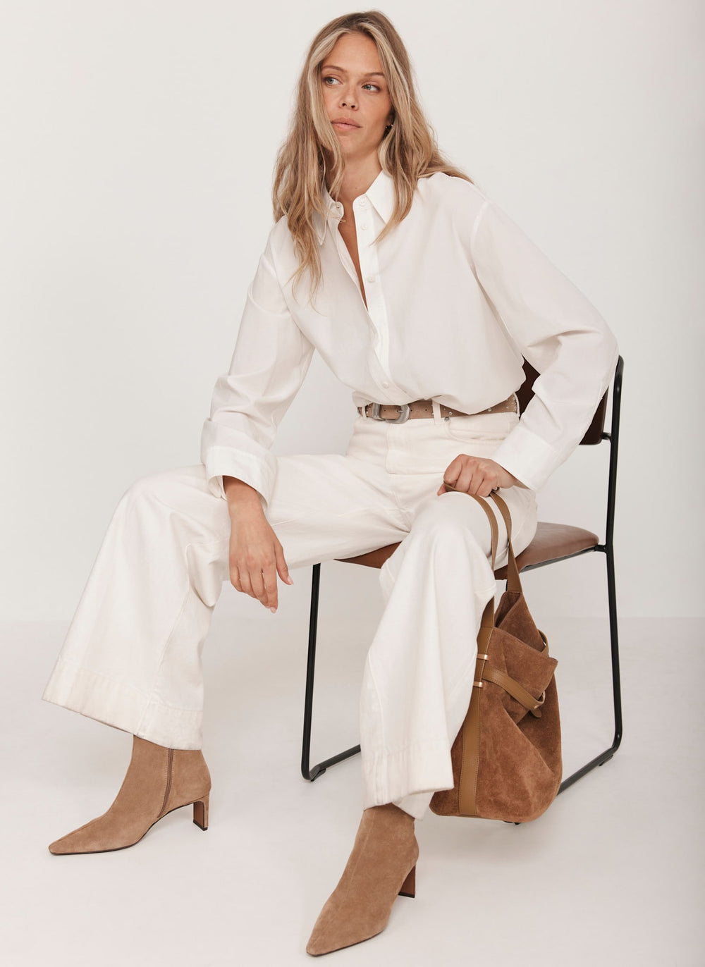 White Oversized Tailored Shirt