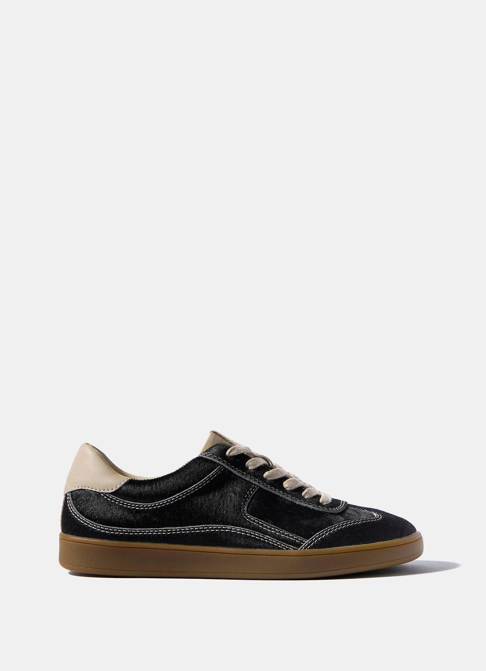 Jen Brown Leather Textured Trainers