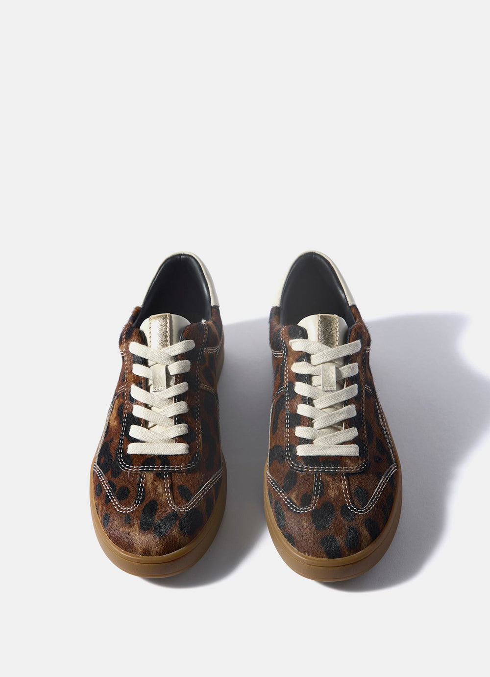 Jen Animal Print Leather Textured Trainers