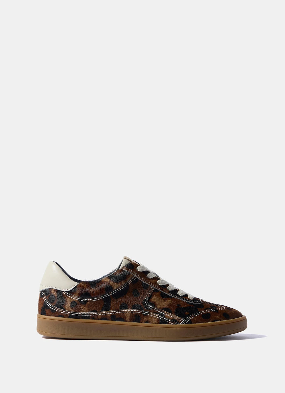 Jen Animal Print Leather Textured Trainers