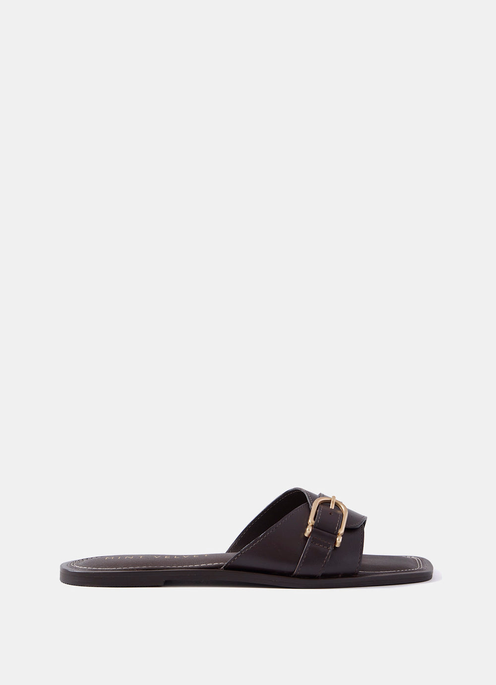 Kate Brown Leather Mule Sandals