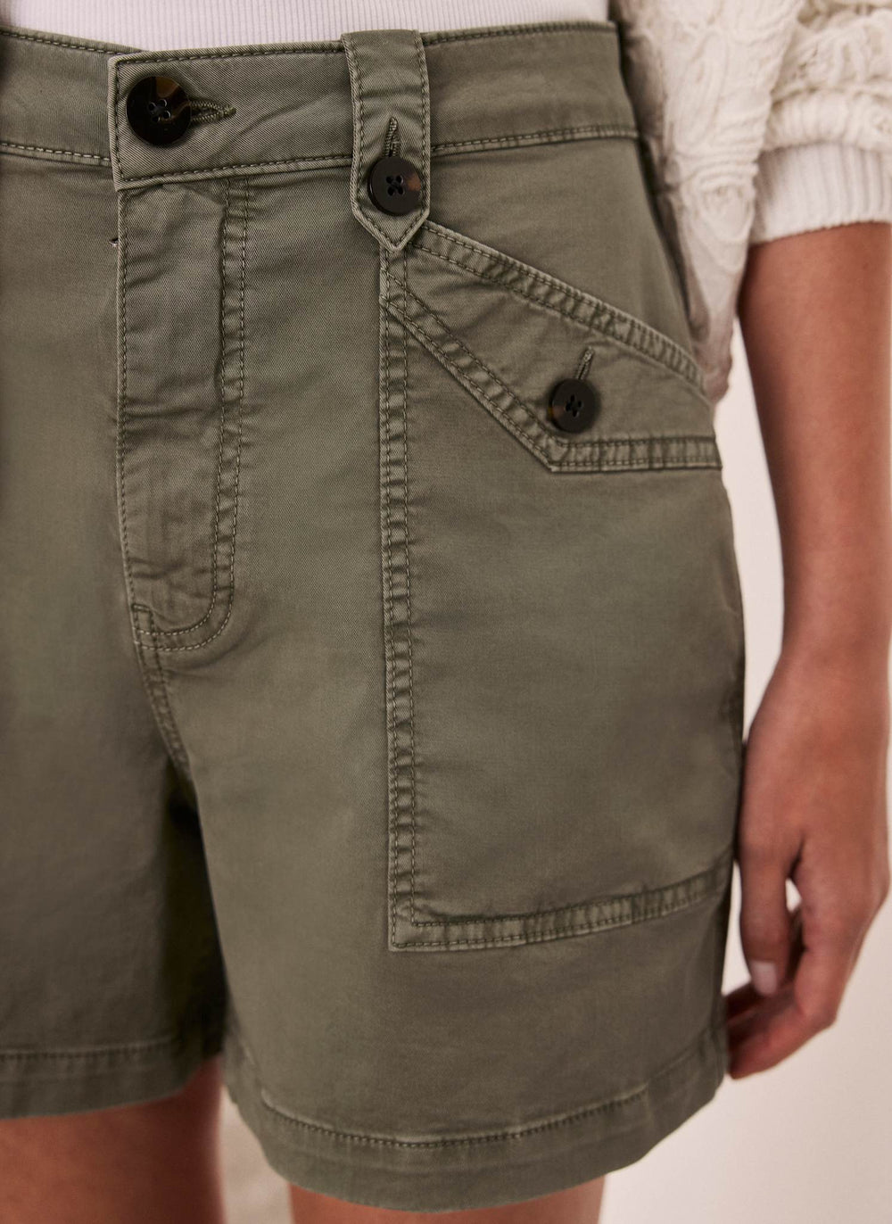 Khaki Utility Shorts