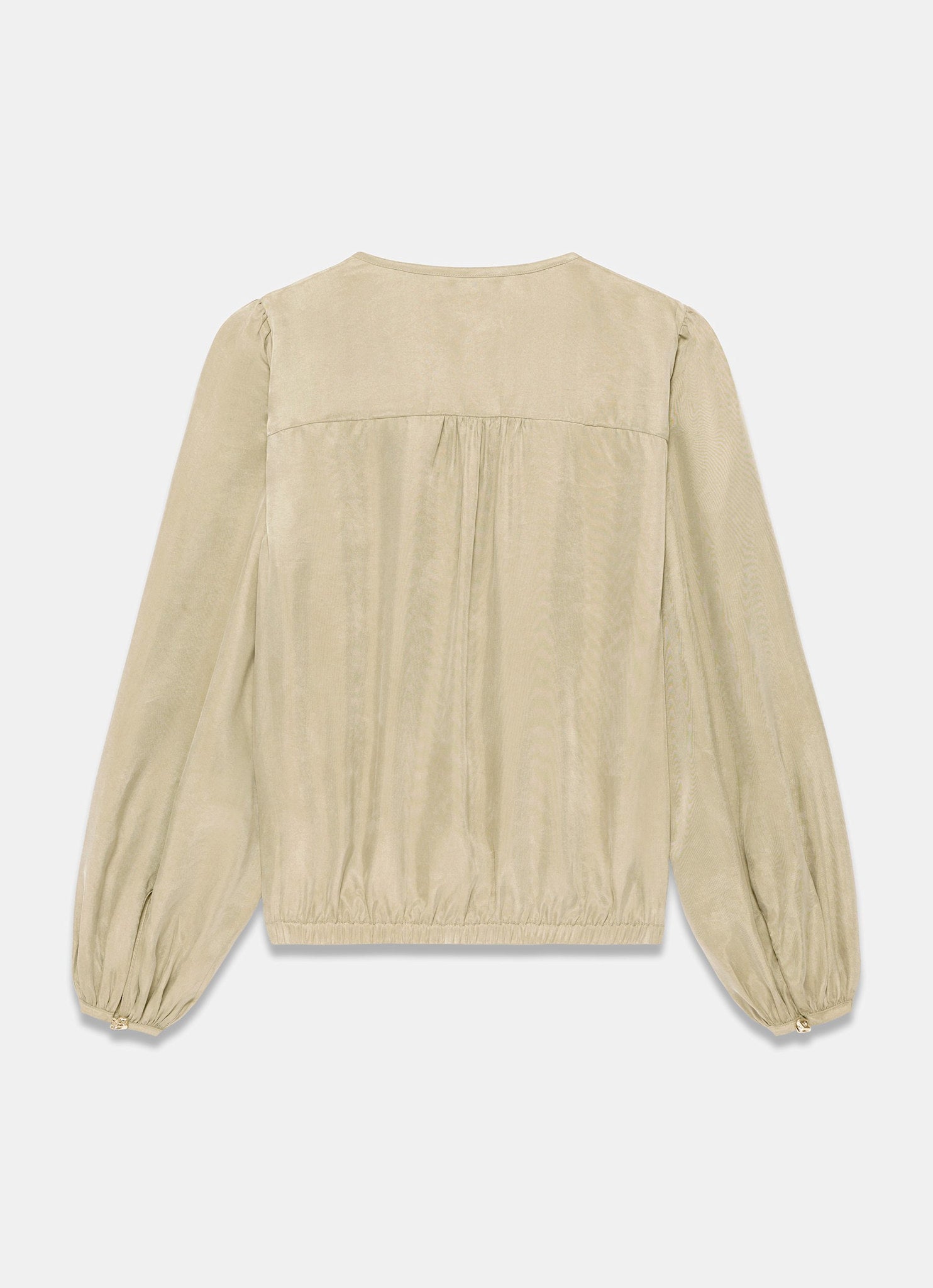 ARTS＆SCIENCE balloon blouse khaki ブラウス Khaki Long Sleeve Bomber Blouse – Mint Velvet