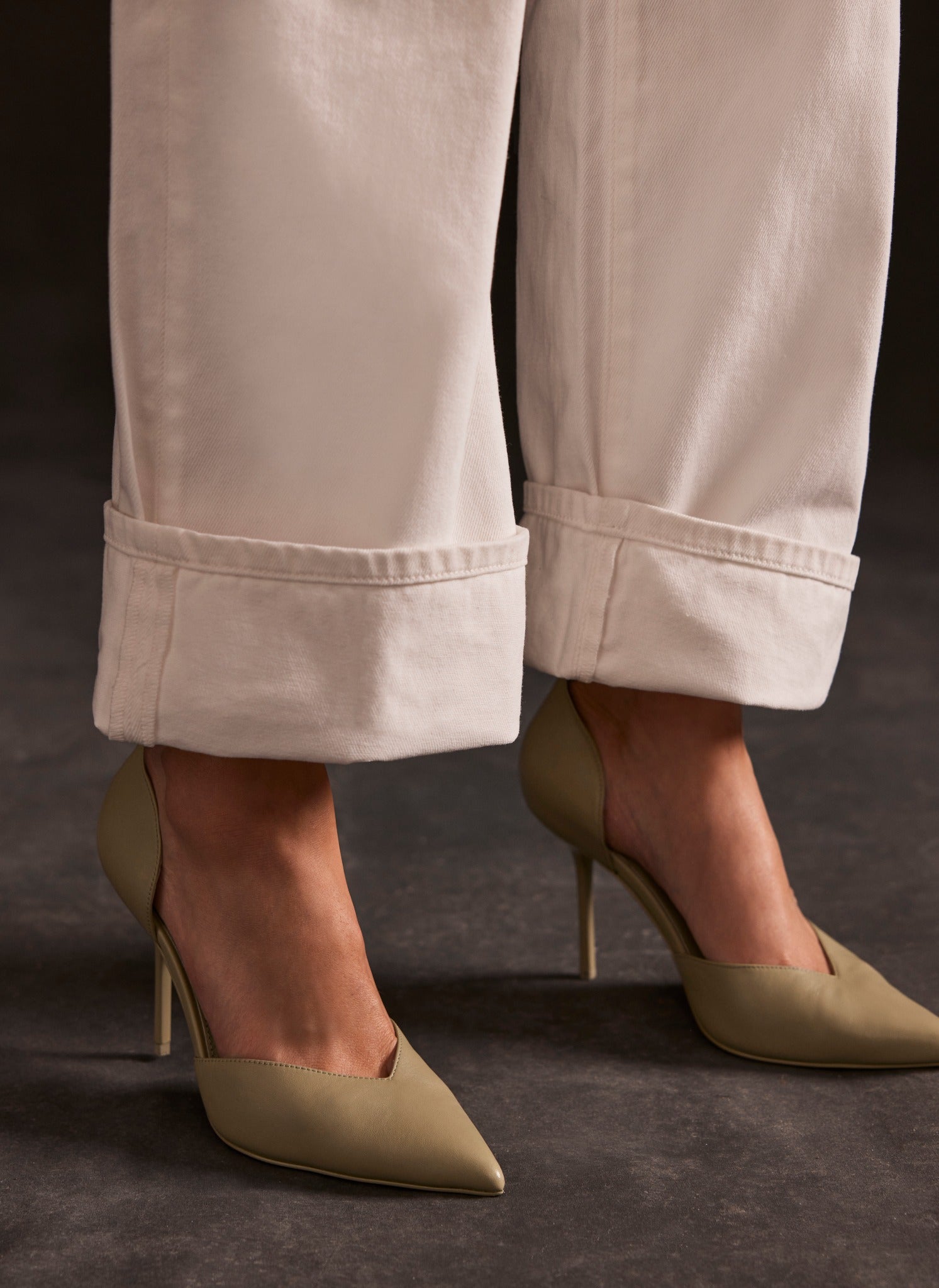 Elegant Stitching - Lady Style Pointed Toe Stiletto Heels - Light Khaki -  Shop no216 High Heels - Pinkoi